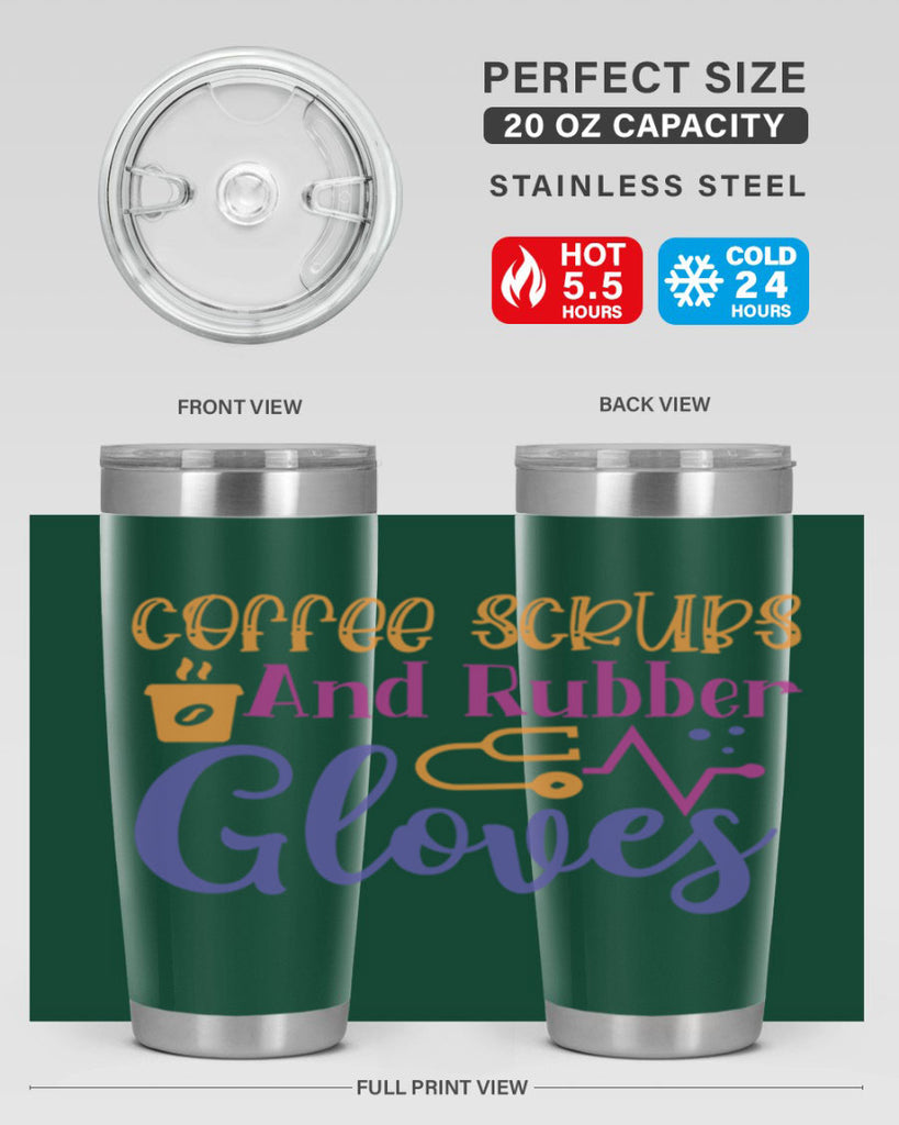 coffee scrubs and rubber gloves Style Style 211#- nurse- tumbler