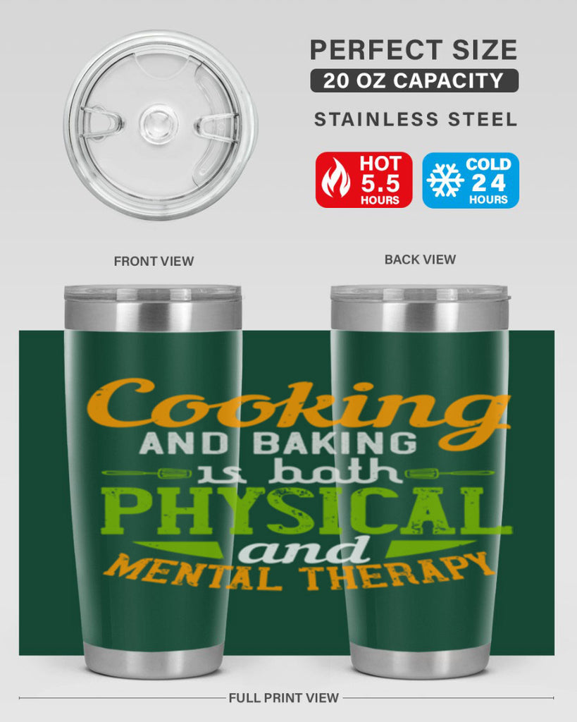 cooking and baking is both physical and mental therapy 1#- cooking- Tumbler