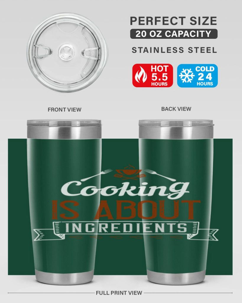 cooking is about ingredients 46#- cooking- Tumbler