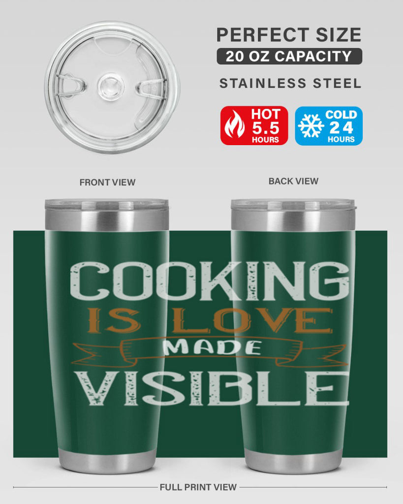 cooking is love made visible 43#- cooking- Tumbler