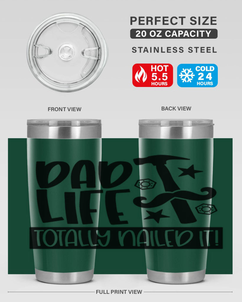 dad life totally nailed it 64#- fathers day- Tumbler
