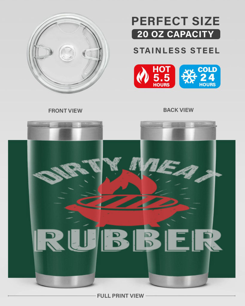 dirty meat rubber 46#- bbq- Tumbler