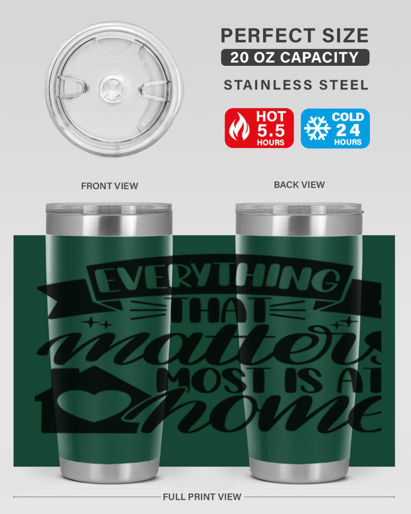 everything that matters most is at home 20#- home- Tumbler