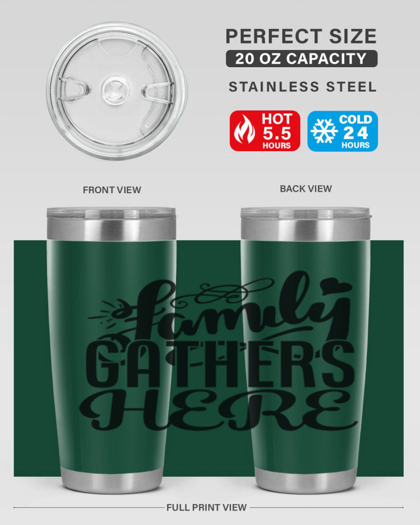 family gathers here 39#- family- Tumbler