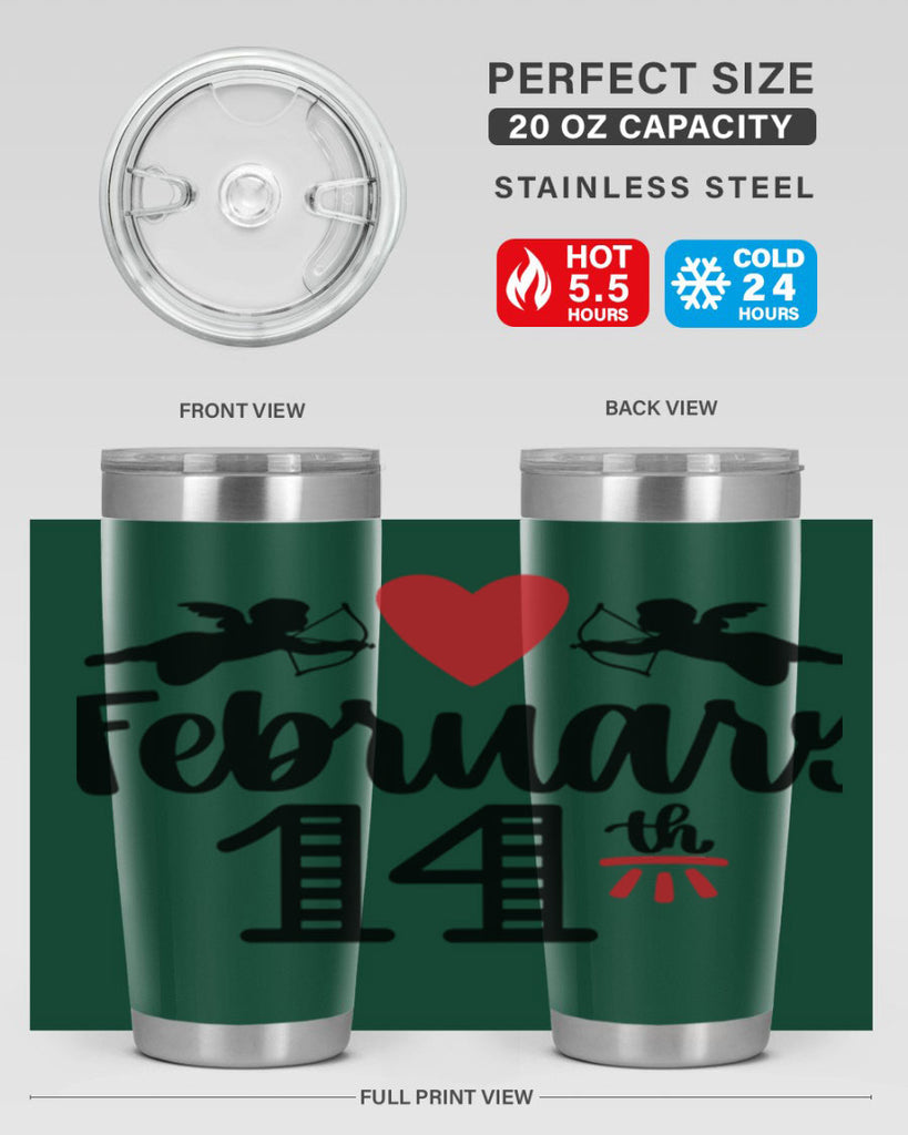 february th 28#- valentines day- Tumbler