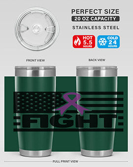 fight 145#- alzheimers- Tumbler