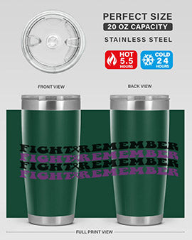 fight remember 142#- alzheimers- Tumbler