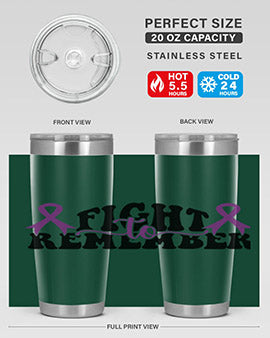 fight to remember 144#- alzheimers- Tumbler