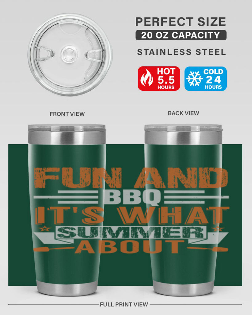 fun and bbq 44#- bbq- Tumbler