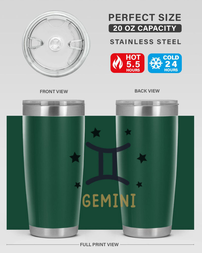 gemini 241#- zodiac- Tumbler