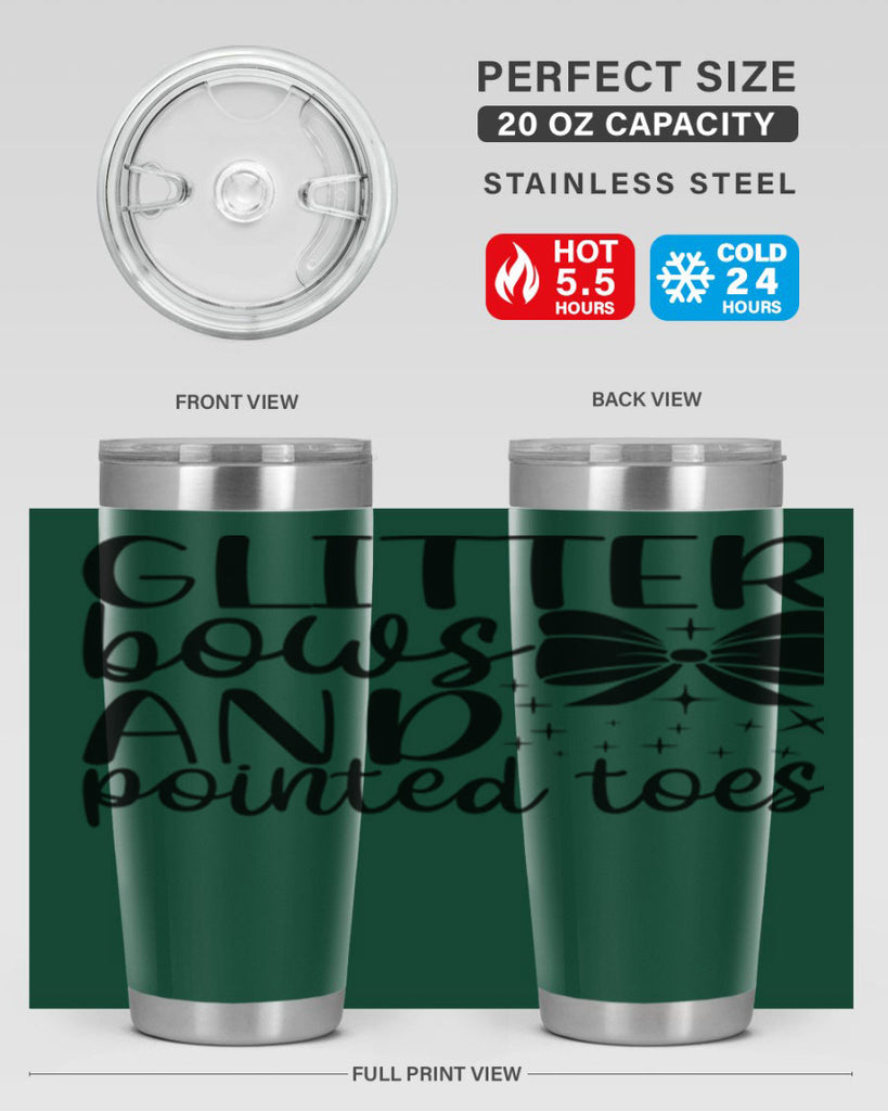 glitter bows and pointed toes44#- ballet- Tumbler