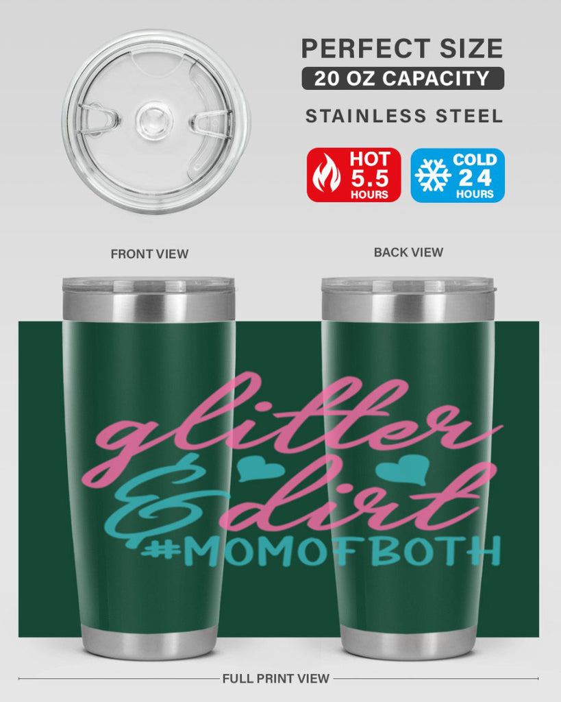 glitter dirt momofboth 265#- mom- Tumbler