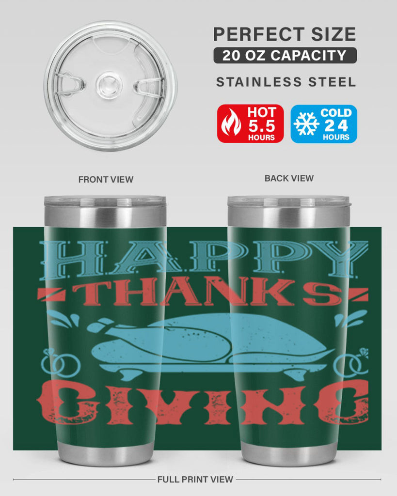 happy thanks giving 36#- thanksgiving- Tumbler