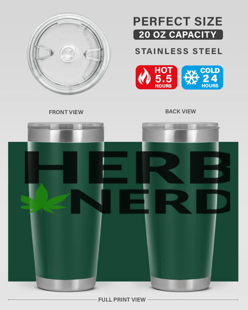 herb nerd 108#- marijuana- Tumbler