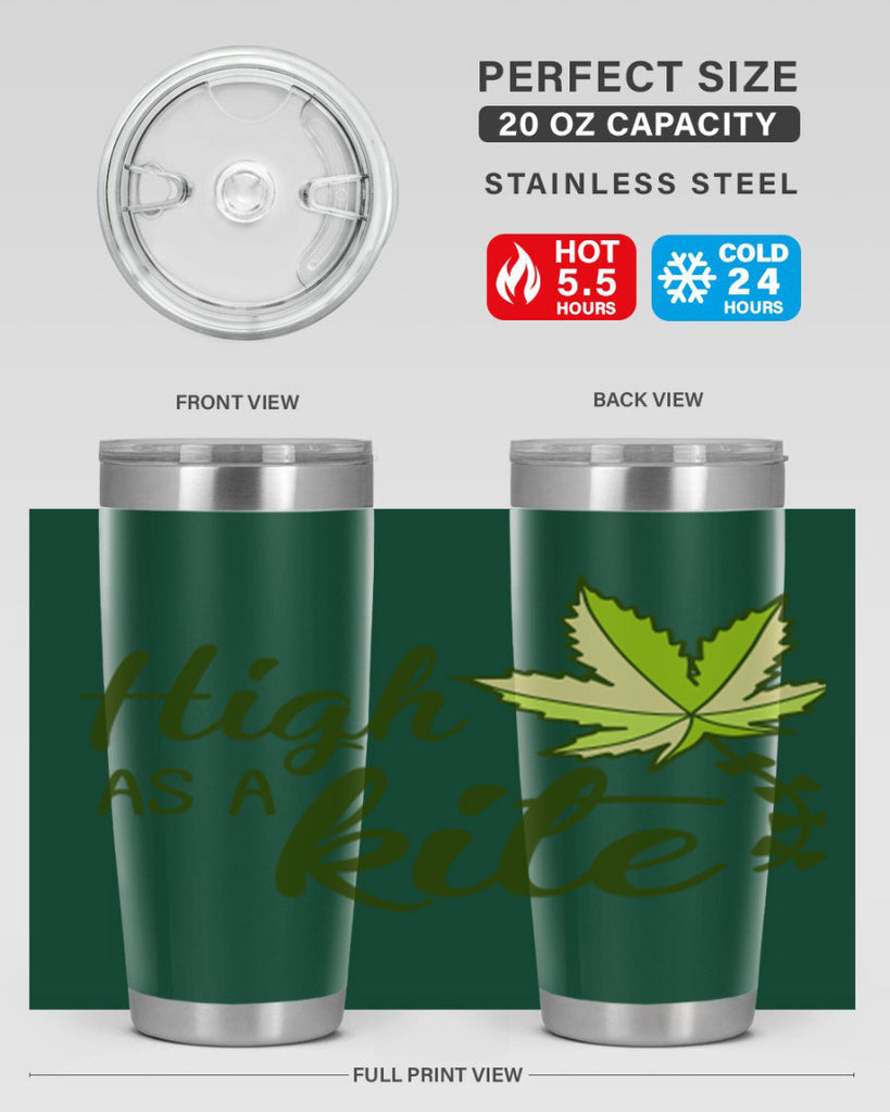 high as a kite 112#- marijuana- Tumbler