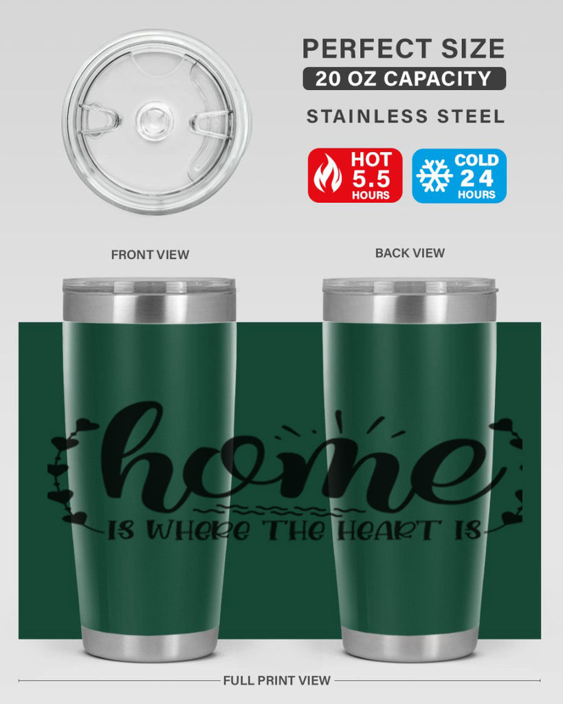 home is where the heart is 38#- home- Tumbler