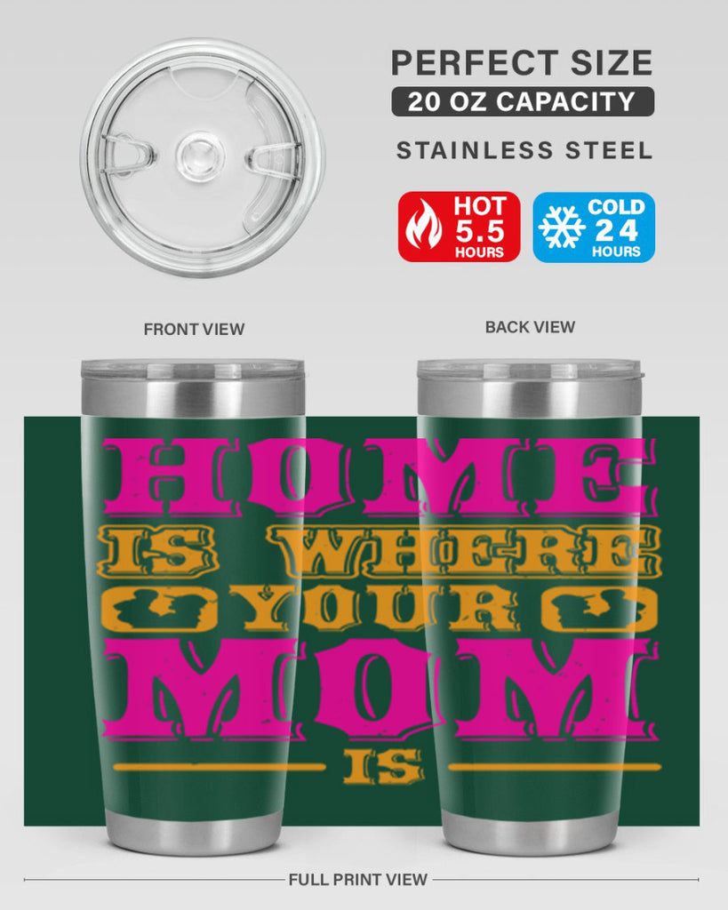 home is where your mom is 72#- mothers day- Tumbler