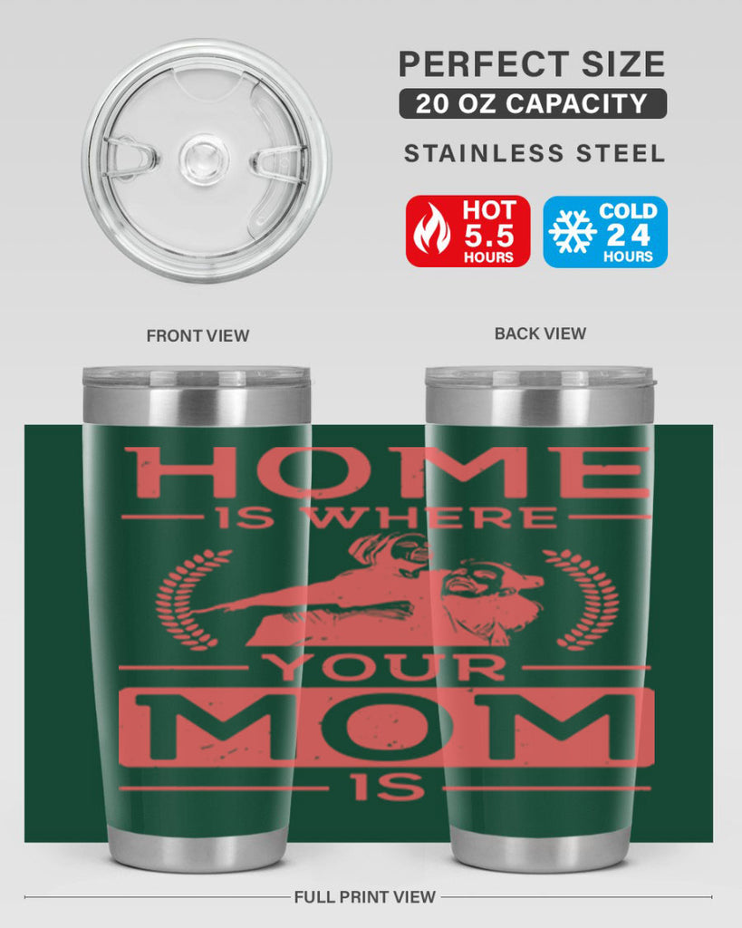 home is where your mom is 74#- mothers day- Tumbler