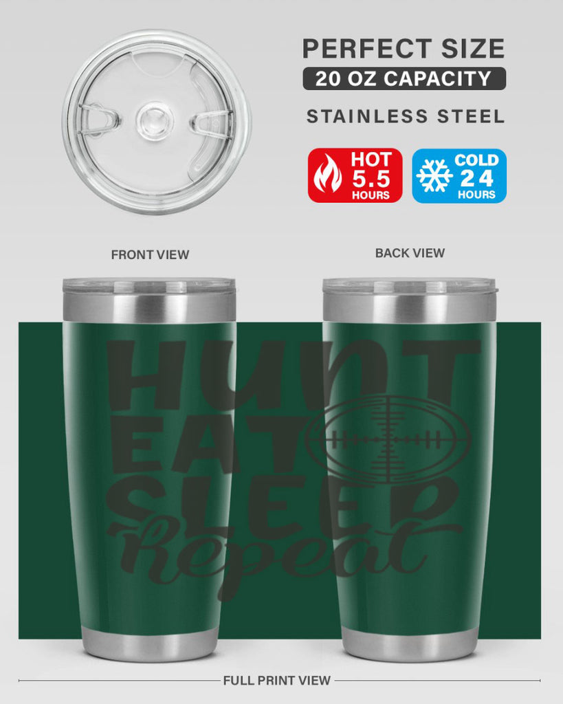 hunt eat sleep repeat 11#- hunting- Tumbler