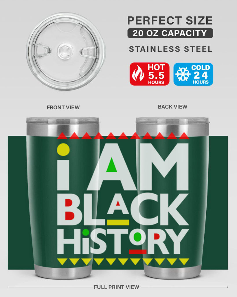 i am black  history 116#- black words phrases- Cotton Tank