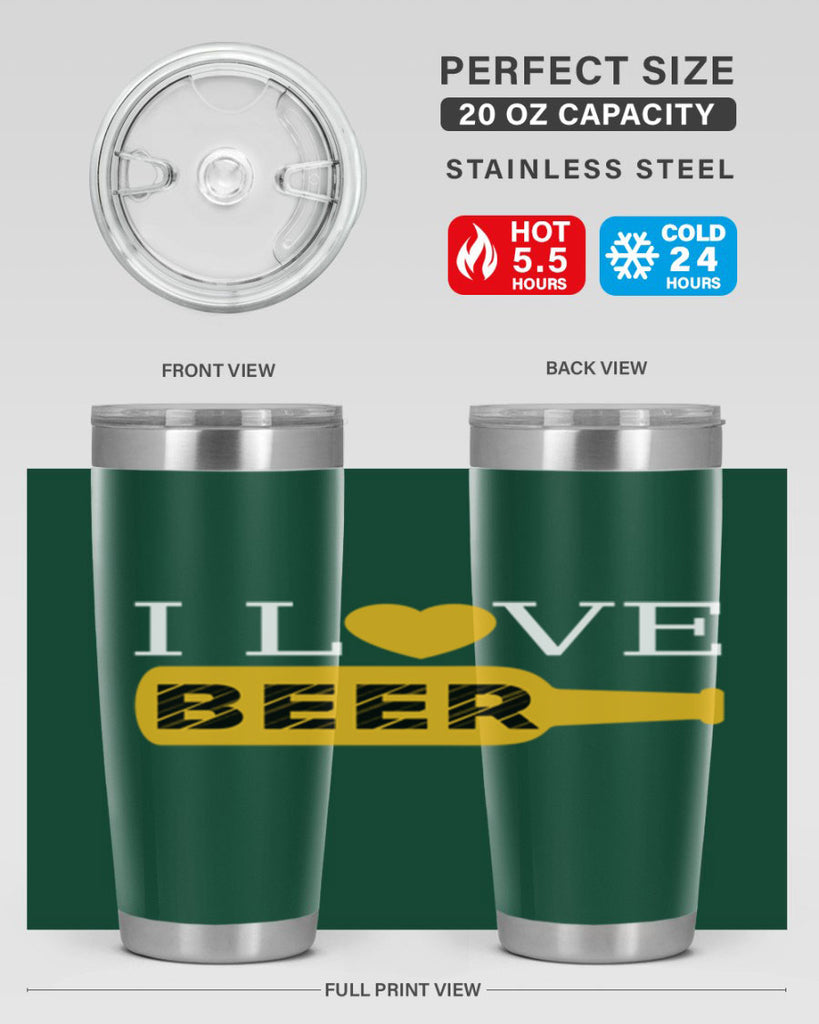 i love beer 75#- beer- Tumbler