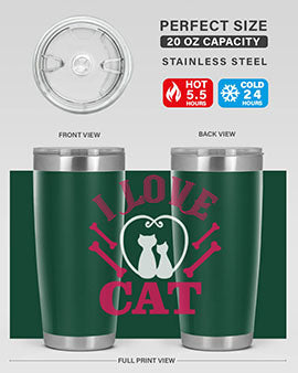 i love cat Style 56#- cat- Tumbler