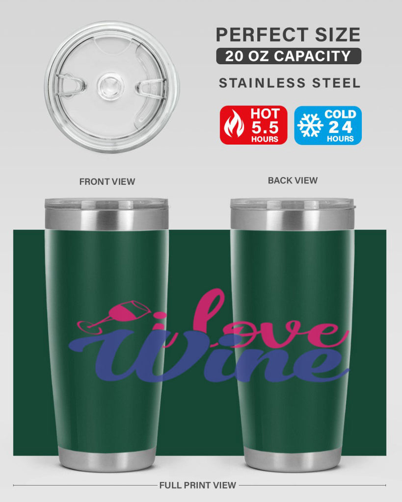 i love wine 402#- mom- Tumbler