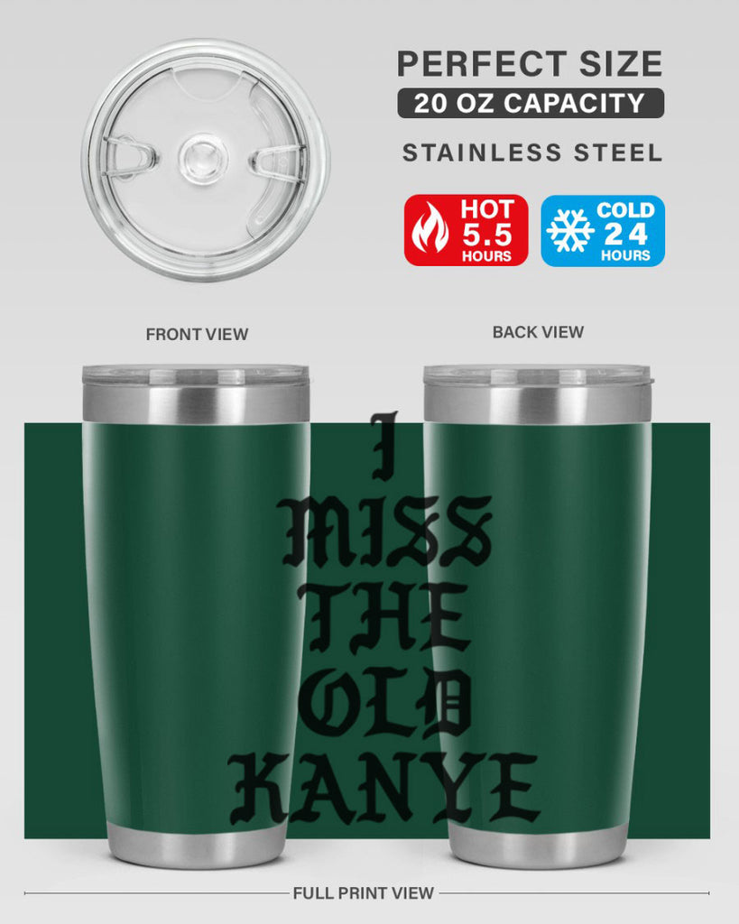 i miss the old kanye pablo 114#- black words phrases- Cotton Tank