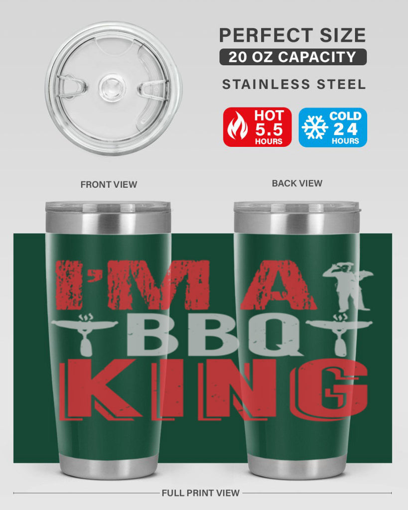 im a bbq king 34#- bbq- Tumbler