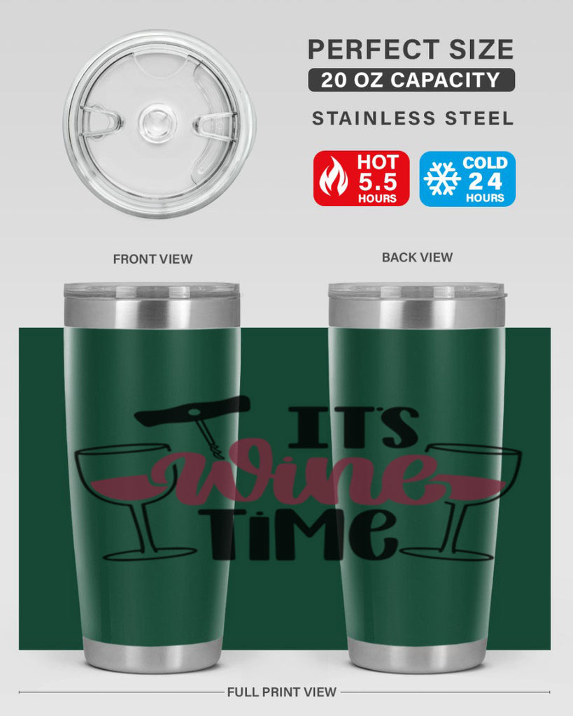 its wine time 46#- wine- Tumbler