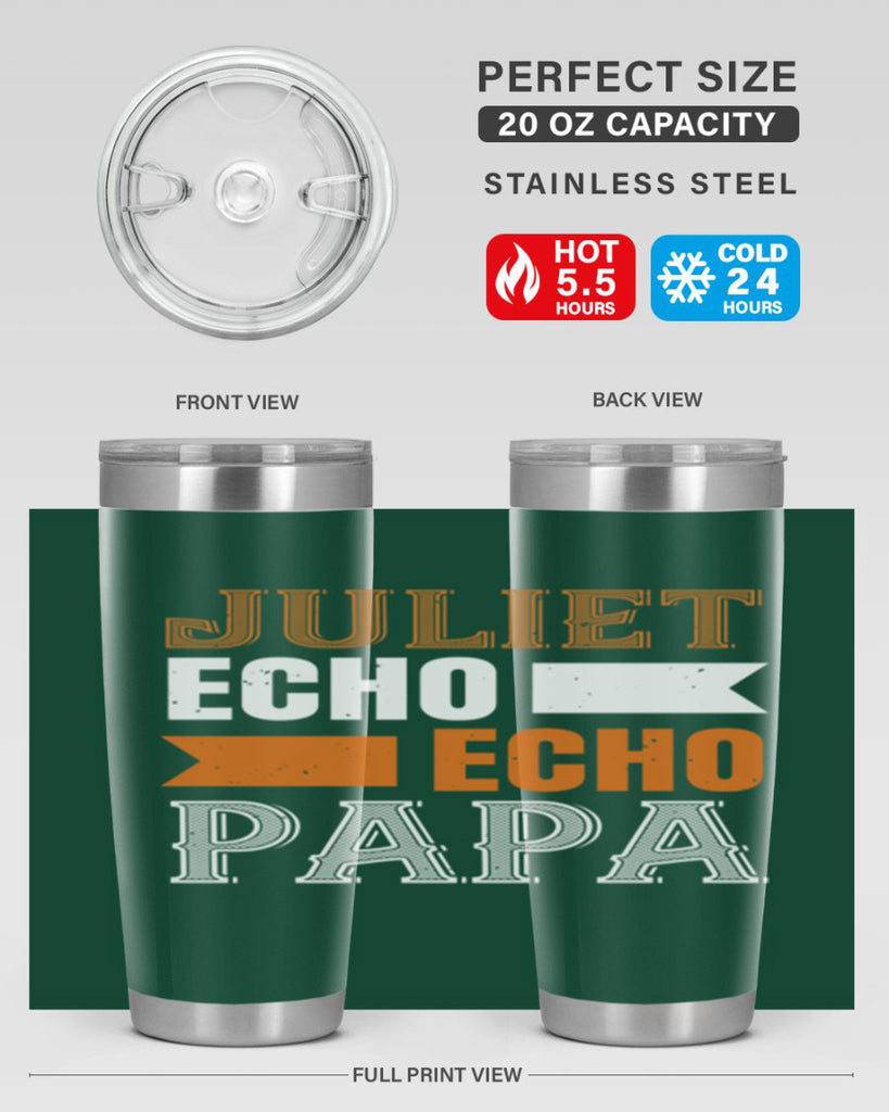 juliet echo echo papa 30#- grandpa - papa- Tumbler