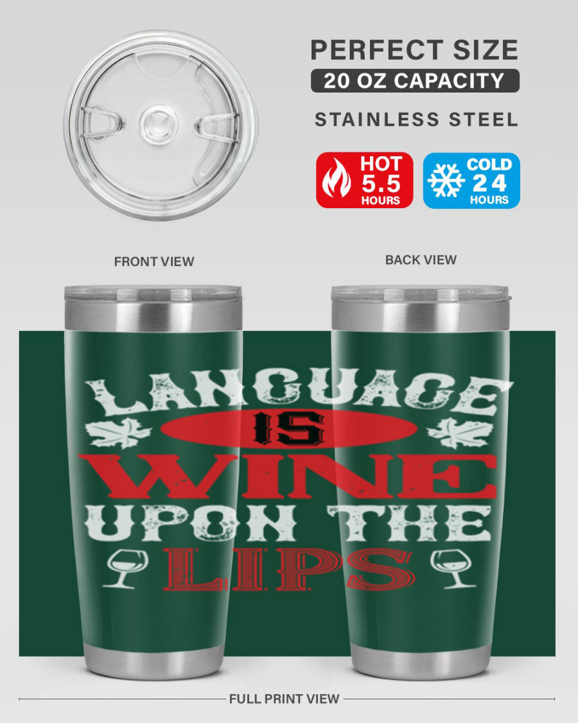 language is wine upon the 72#- wine- Tumbler