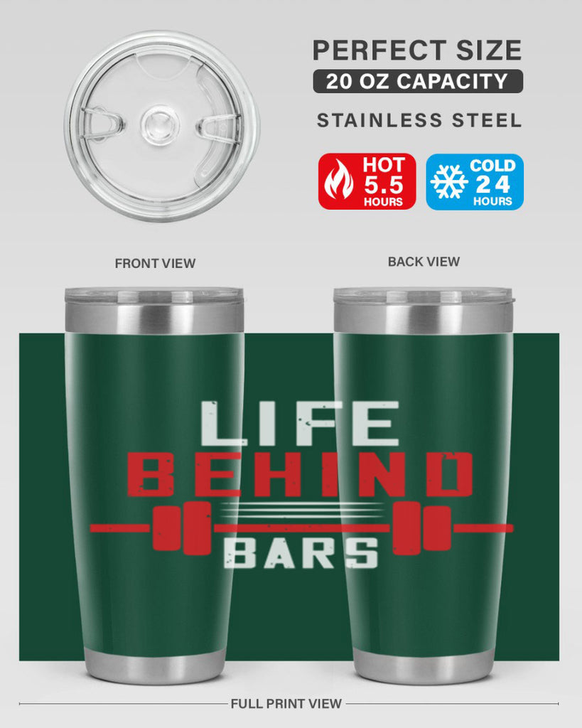 life behind bars 85#- gym- Tumbler