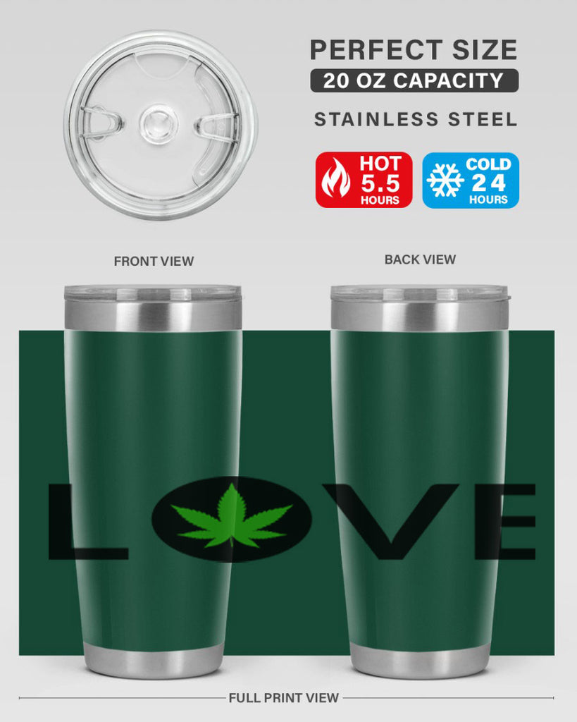 love cannabis 189#- marijuana- Tumbler