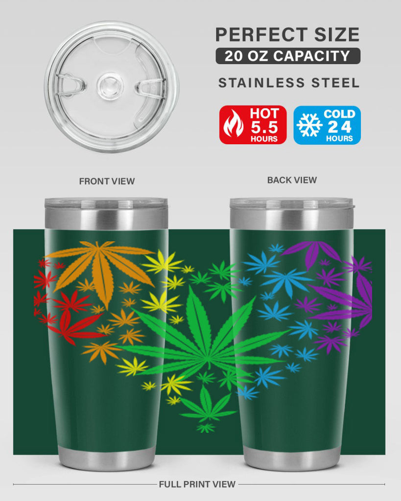 marijuana heart 200#- marijuana- Tumbler