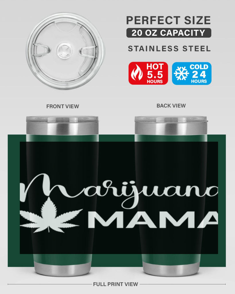 marijuana mama 202#- marijuana- Tumbler