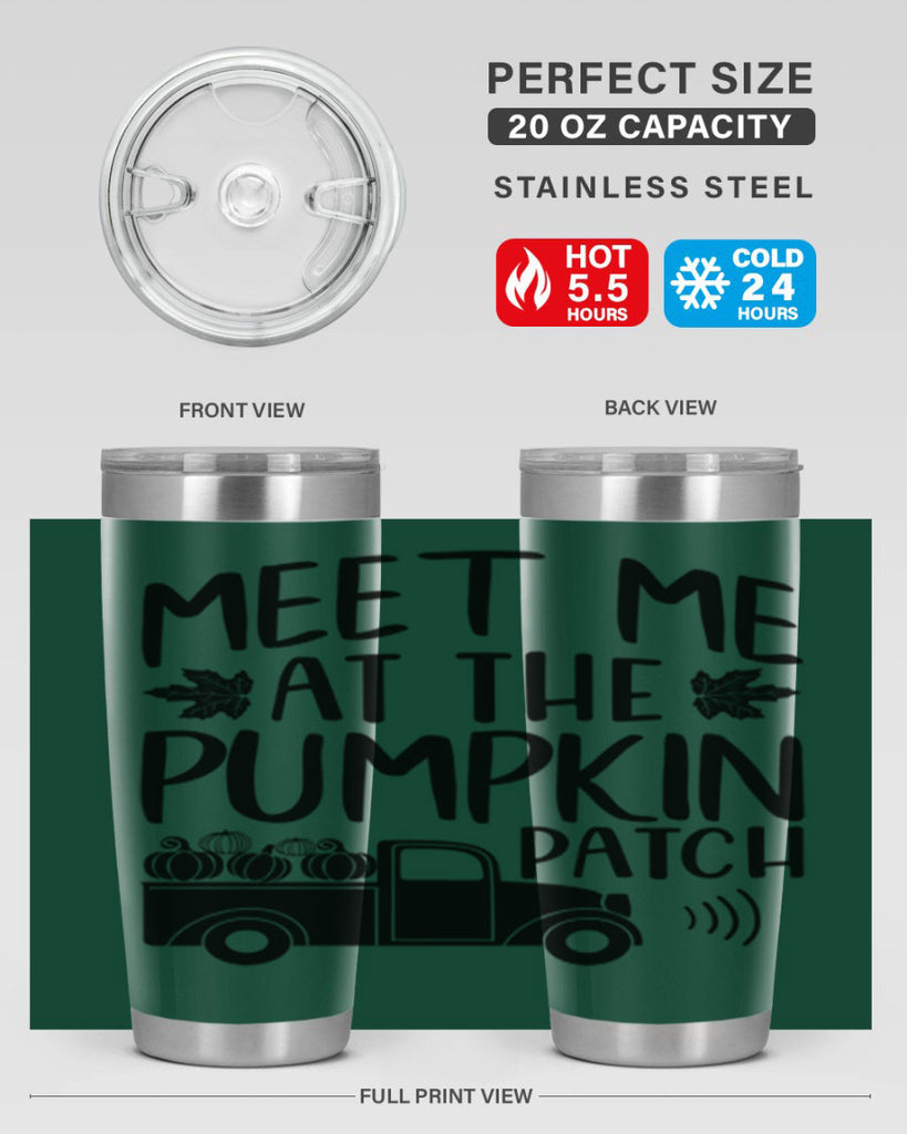 meet me at the pumpkin patch 423#- fall- Tumbler