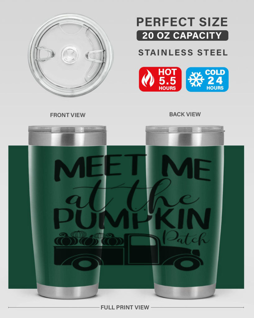 meet me at the pumpkin patch 424#- fall- Tumbler