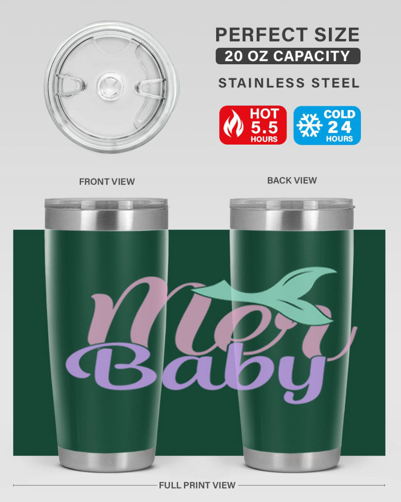 mer baby 3#- mermaid- Tumbler