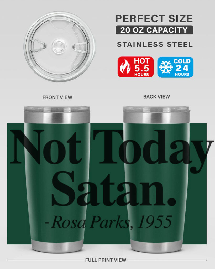 not today satan rosa parks 59#- black words phrases- Cotton Tank