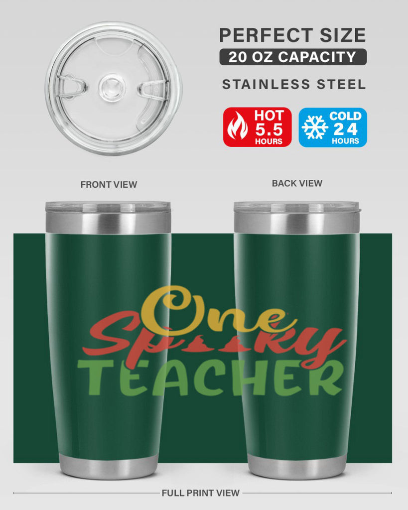 one spooky teacher Style 158#- teacher- tumbler