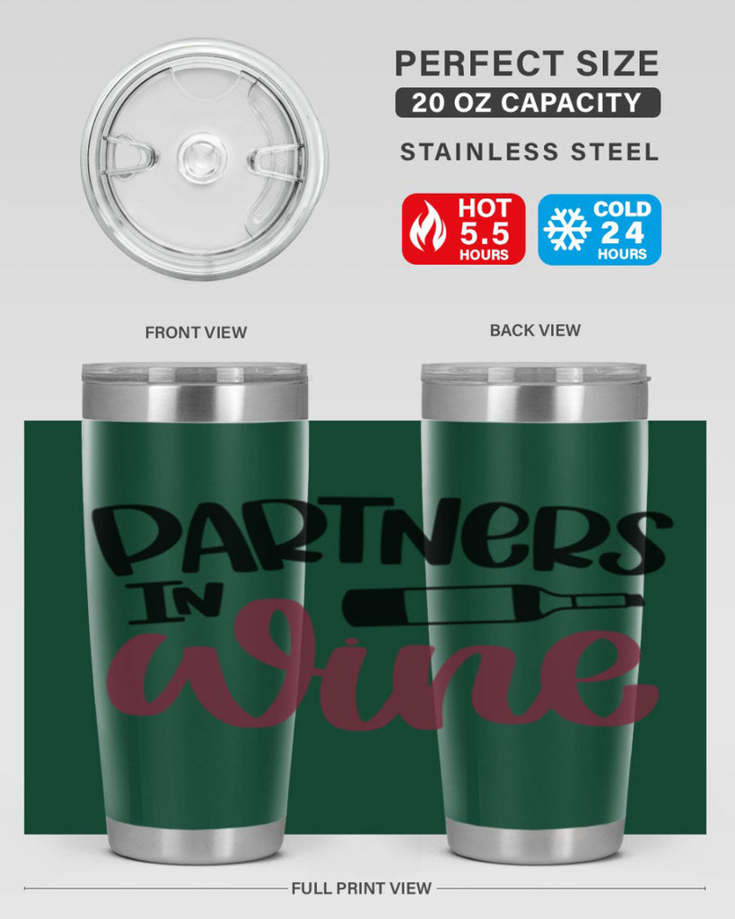 partners in wine 32#- wine- Tumbler