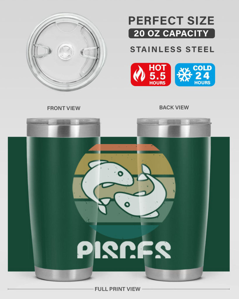 pisces 346#- zodiac- Tumbler