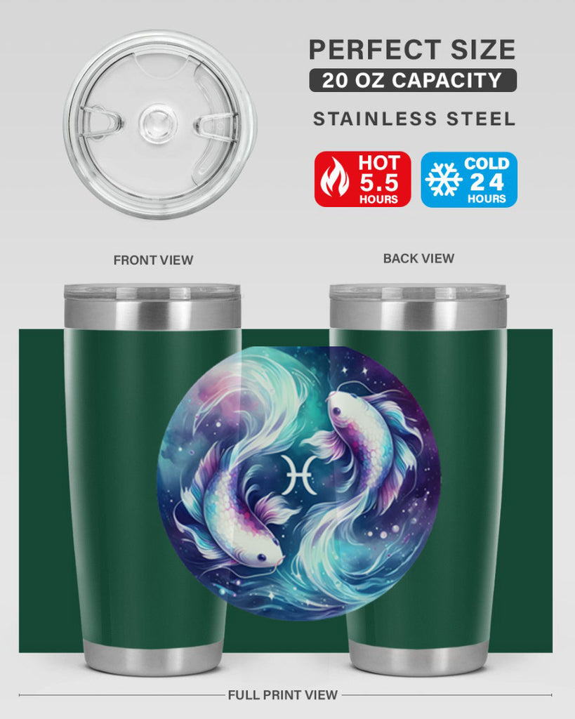 pisces 350#- zodiac- Tumbler