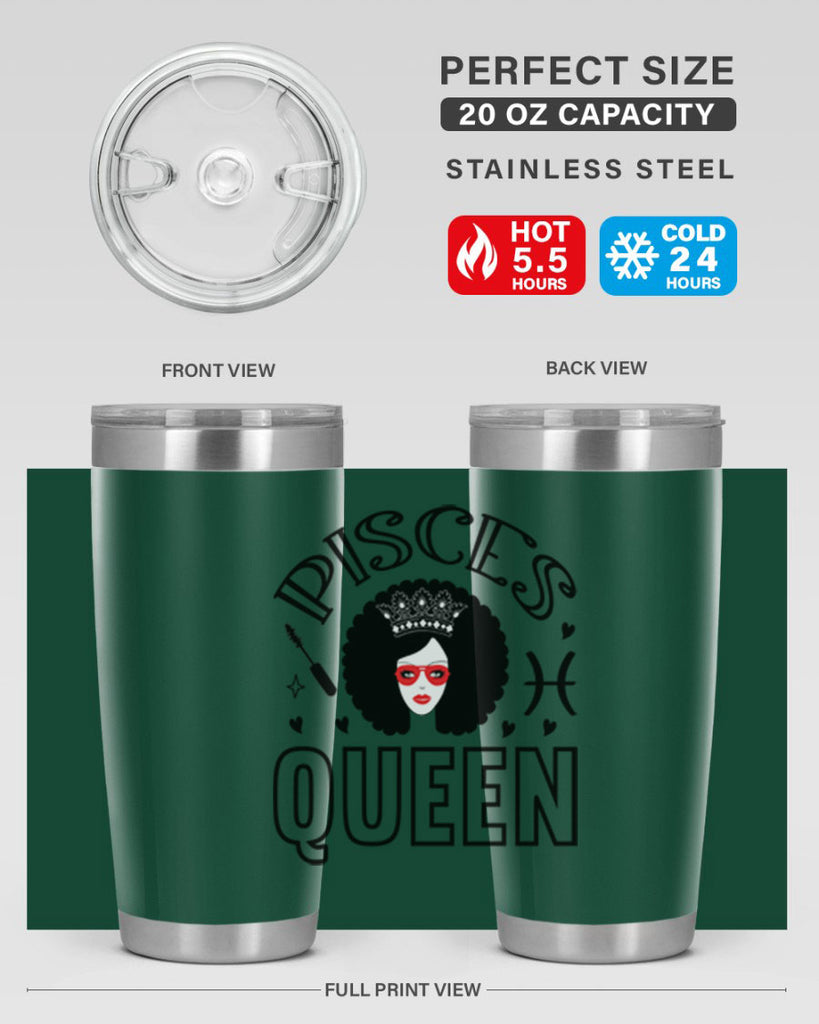 pisces queen 380#- zodiac- Tumbler