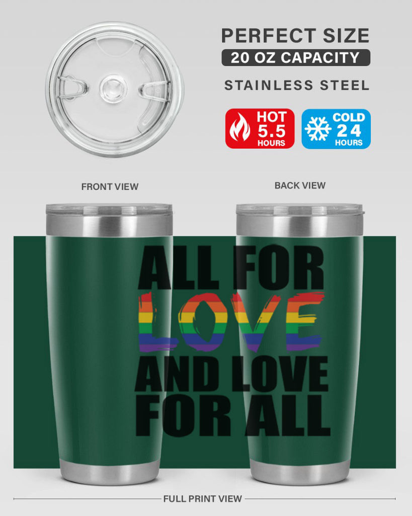 pride love for all 65#- lgbt- Tumbler