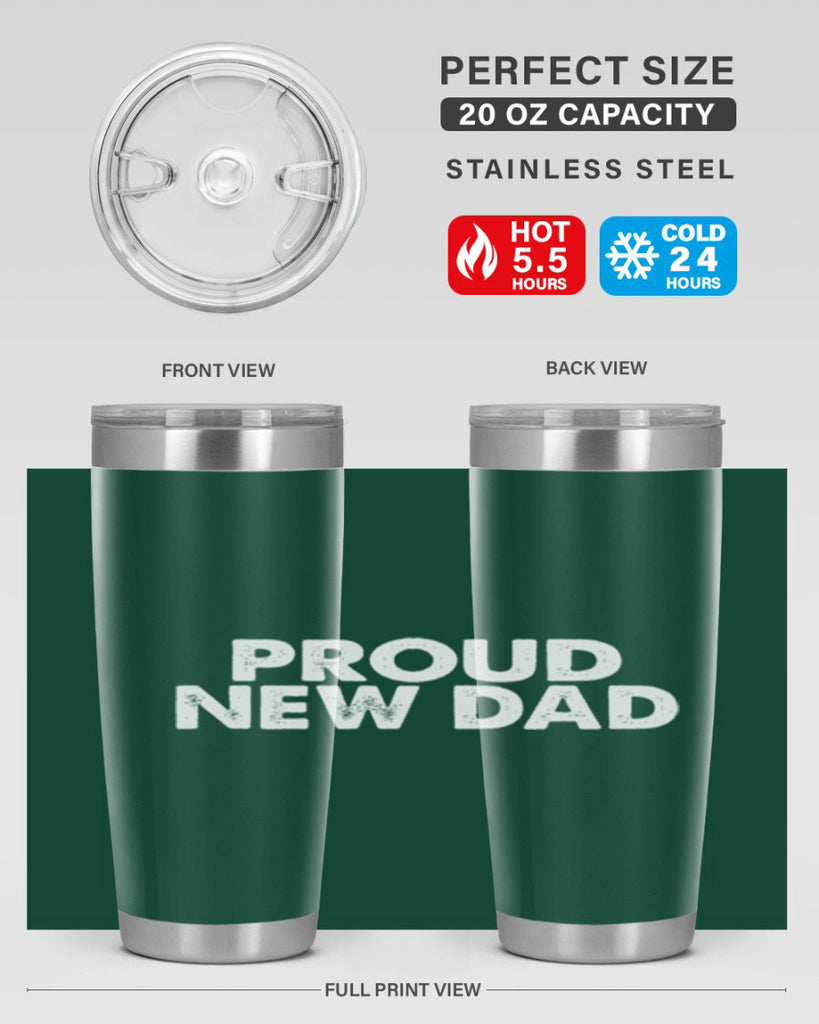 proud new dad 69#- dad- Tumbler