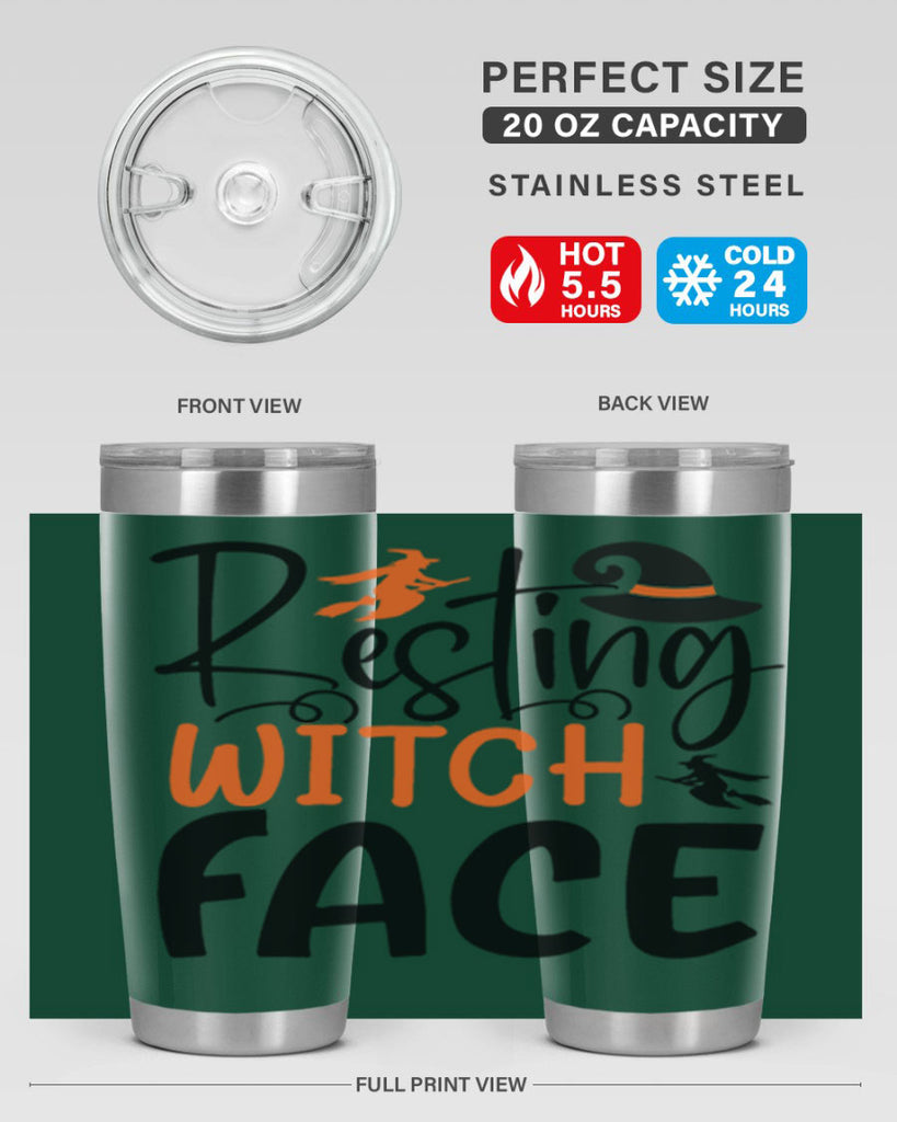 resting witch face 108#- halloween- Tumbler