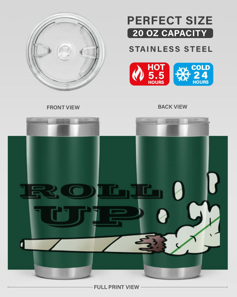 roll up 229#- marijuana- Tumbler