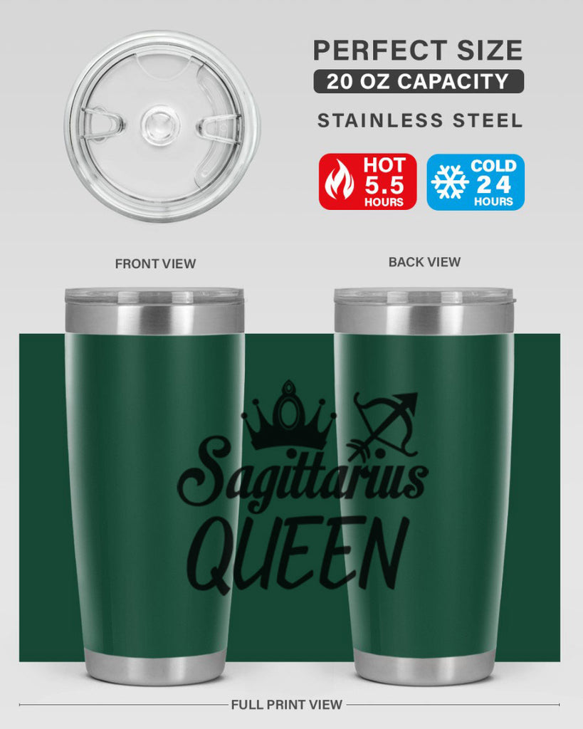 sagittarius queen 412#- zodiac- Tumbler